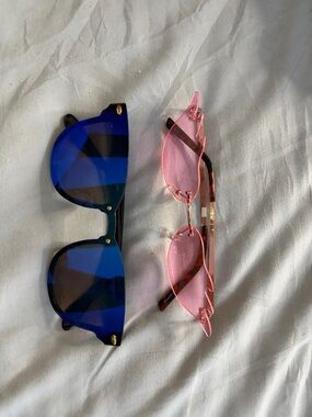 Amazon Blue and Pink Women’s Fashion Sunglasses Duo